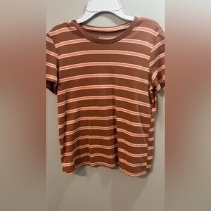 2/$12 American Eagle Comfy Striped Tshirt Size S